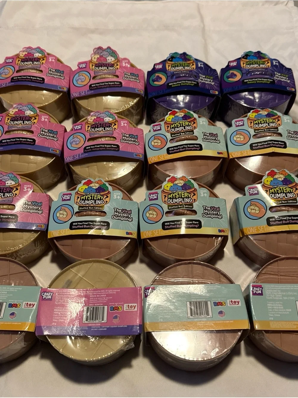 Viral Mystery Dumpling Squishy Toy - Assorted Colors x16 lot of 16